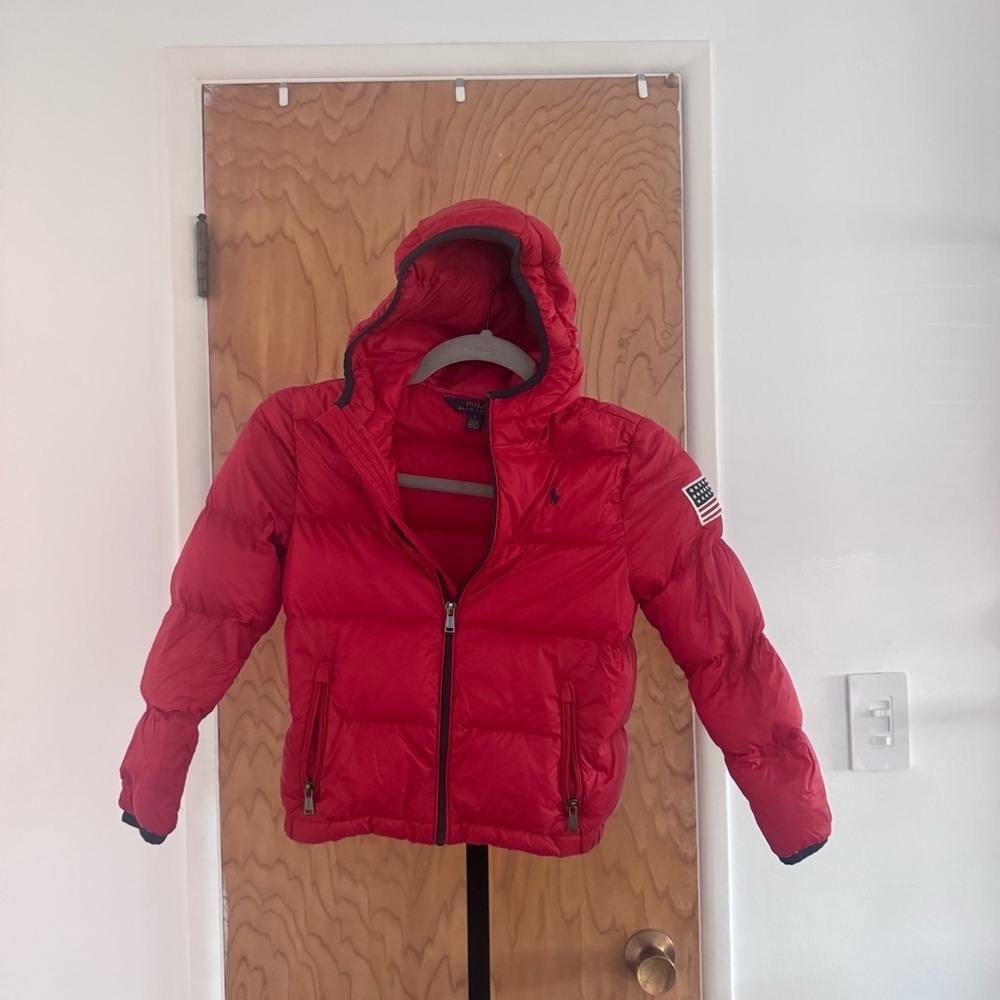Polo Ralph Lauren Red Kids Puffer Jacket size 7